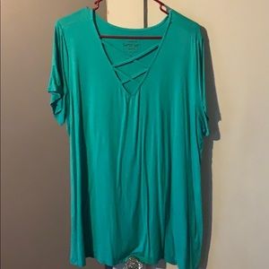 Turquoise top